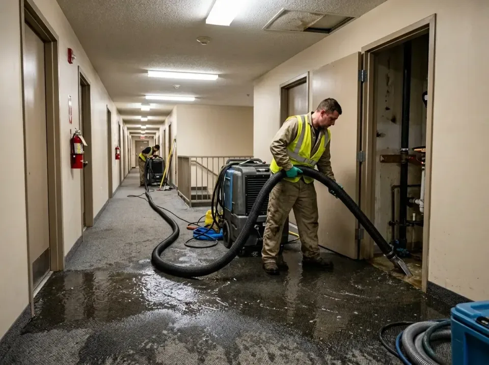 multi-unit-apartment-hallway-f-005 — frequently asked questions, Emergency Burst Pipe Water Extraction & Removal in Kosciusk…